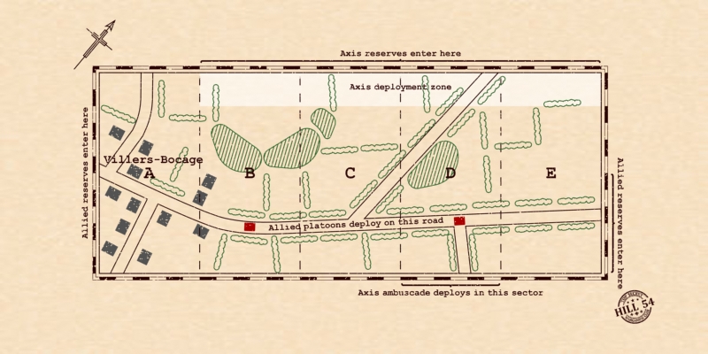 Villers-Bocage Map